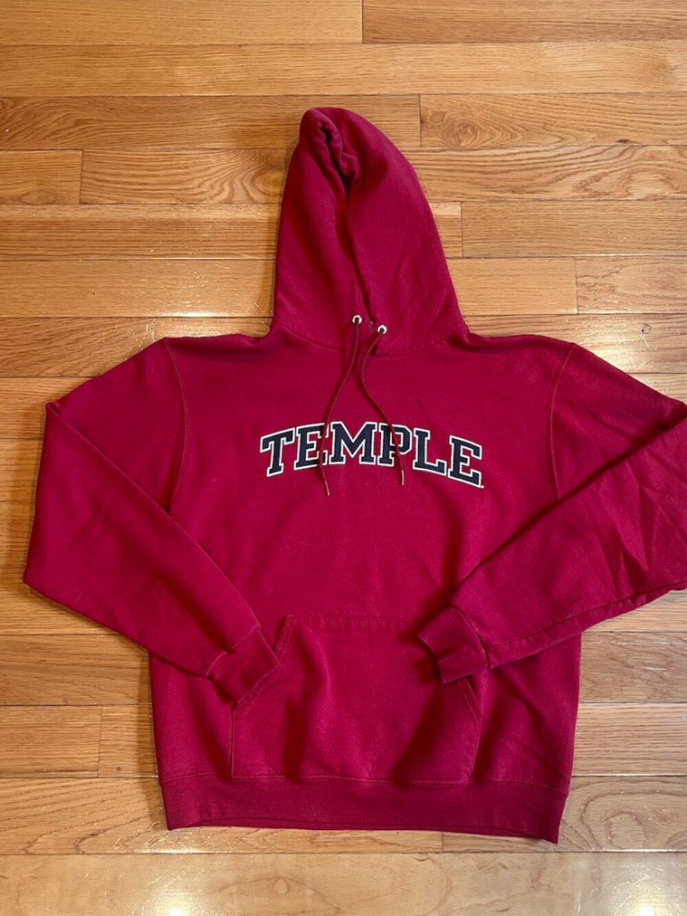 Champion Temple University Hoodie Sweatshirt Size Medium
